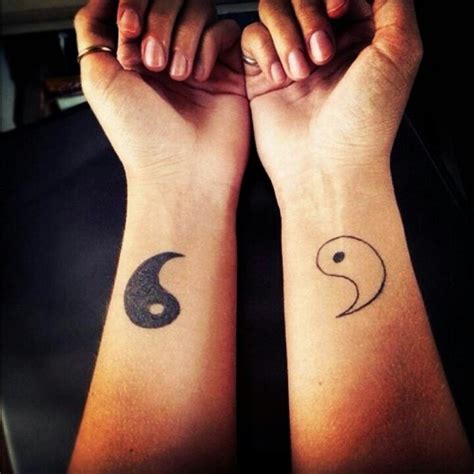 yang yin tattoo|yin yang best friend tattoos.